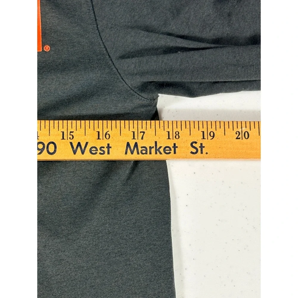 Nike Mens Princeton Tigers Tennis Dri-FIT Long Sleeve Graphic T Shirt Gray Small